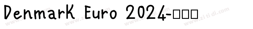 Denmark Euro 2024字体转换